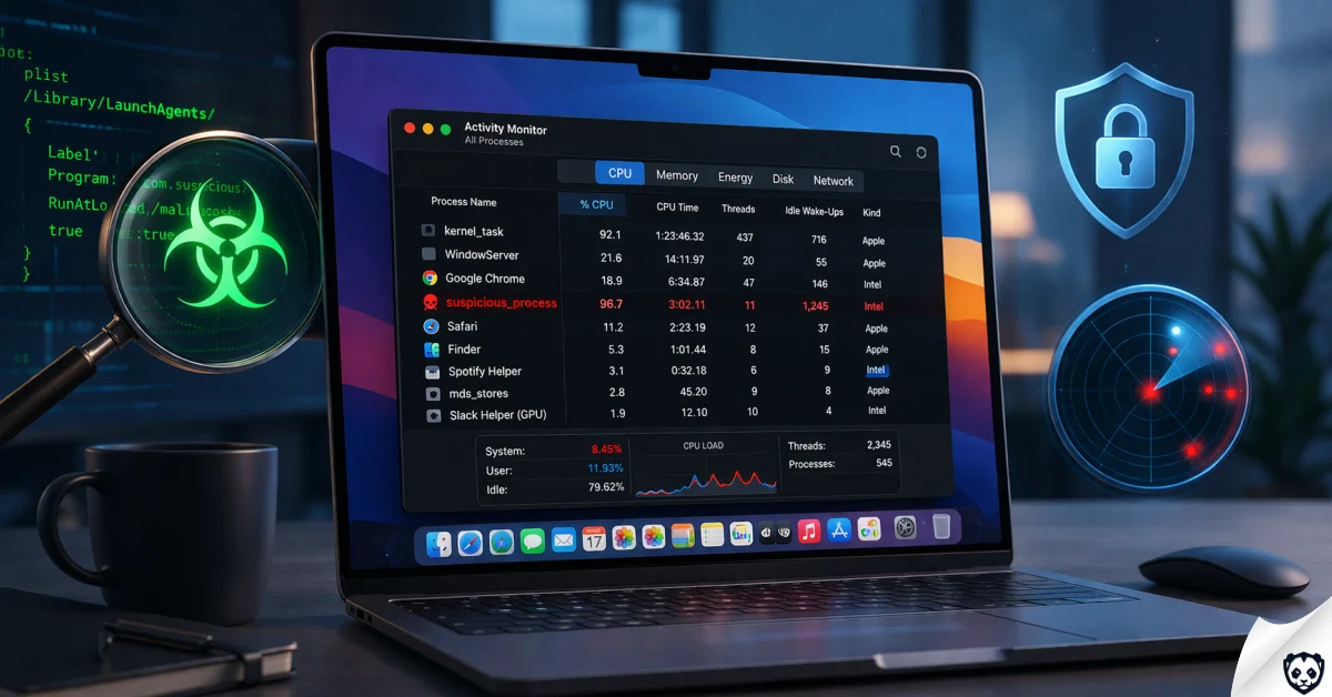 check malware activity monitor mac